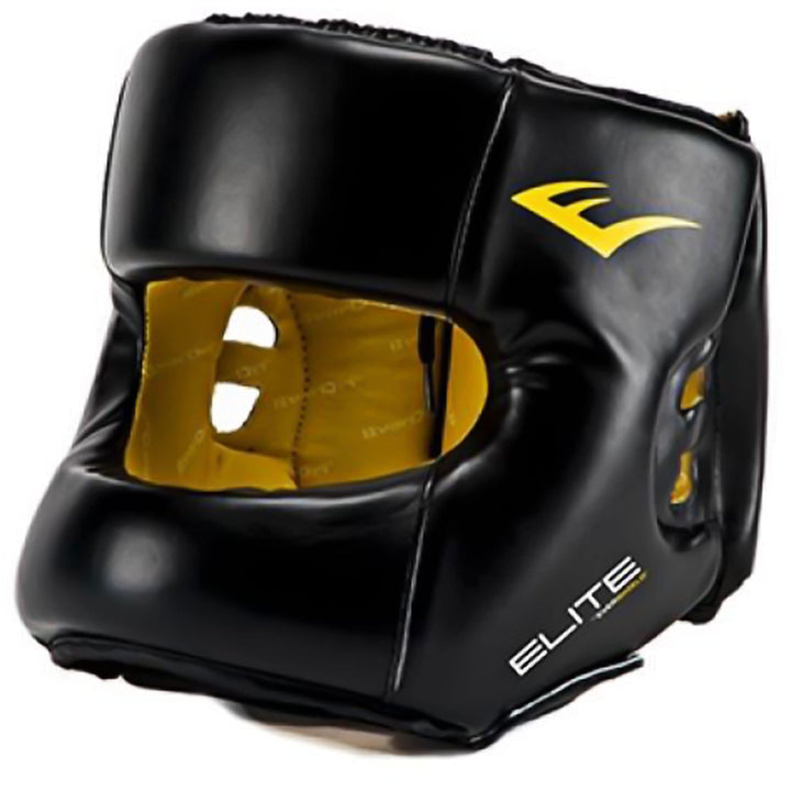 Everlast Unisex – Erwachsene Elite Retail Headgear Kopfbedeckung, Schwarz, M-L
