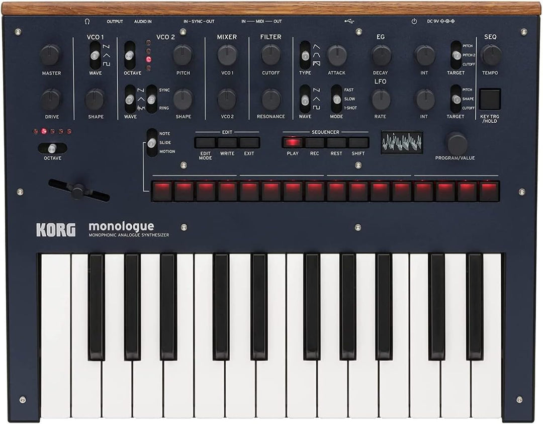 Korg - Monologue Monophonic Analogue Synthesiser - Dark Blue Blau, Blau
