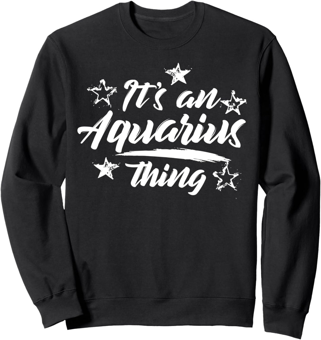 Wassermann Ding Lustige 90er Jahre Retro Sternzeichen Sternz Sweatshirt