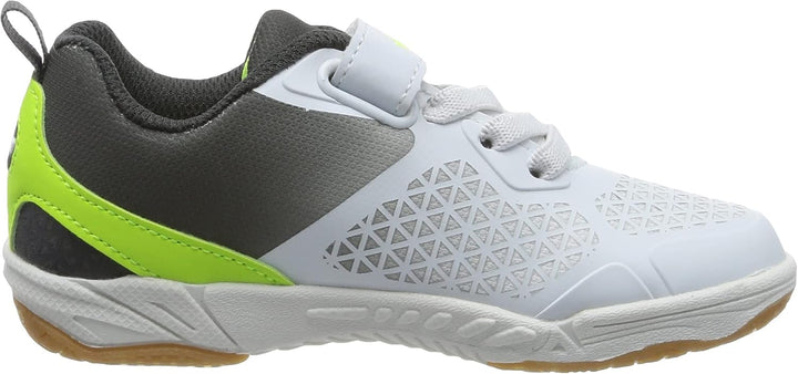 Lico Unisex Kinder Kit Vs Hallenturnschuhe 29 EU Weiss Grau Lemon, 29 EU Weiss Grau Lemon
