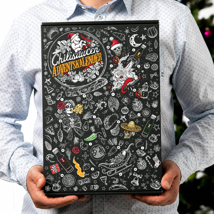 Mexican Tears - Scharfe Sauce Adventskalender mit 24 unterschiedlichen Chilisaucen in wiederverschli