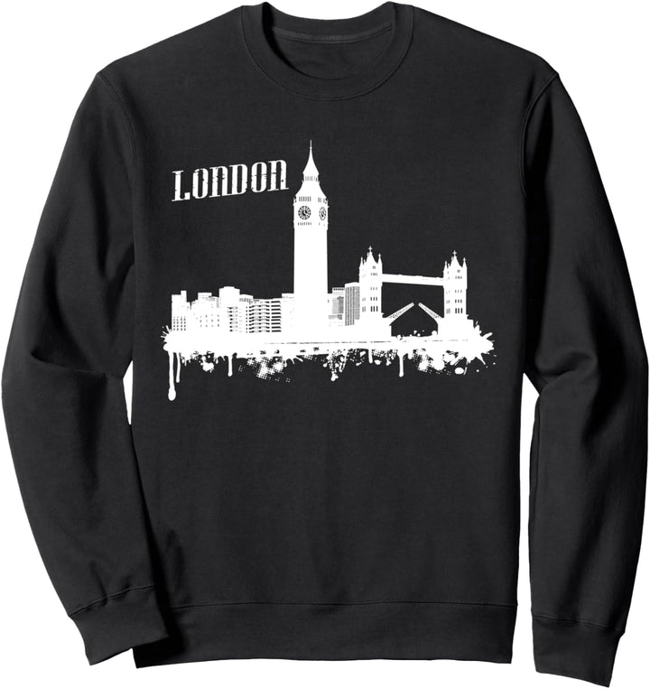 Souvenir London Stadt City UK Fahne British Sweatshirt