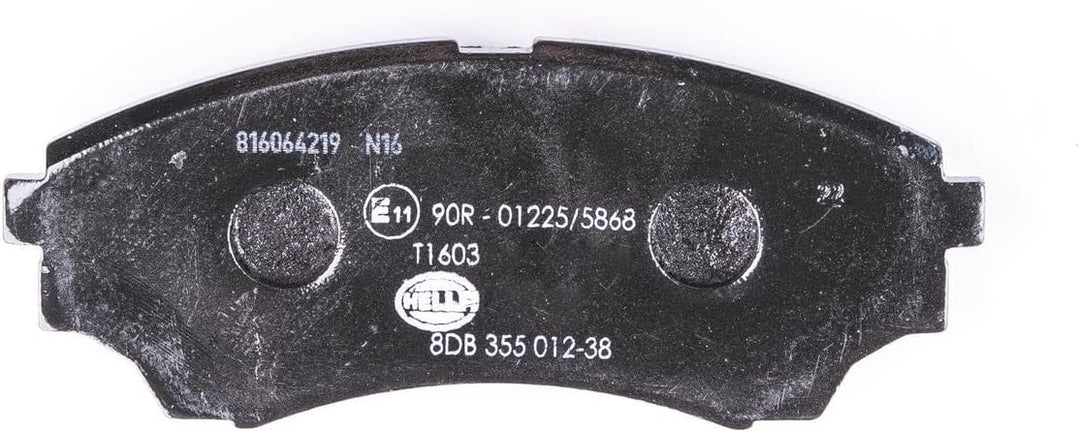 HELLA PAGID 8DB 355 012-381 Bremsbelagsatz - T1603 - Dicke/Stärke: 16.9mm - Bremssystem: Tokico - mi