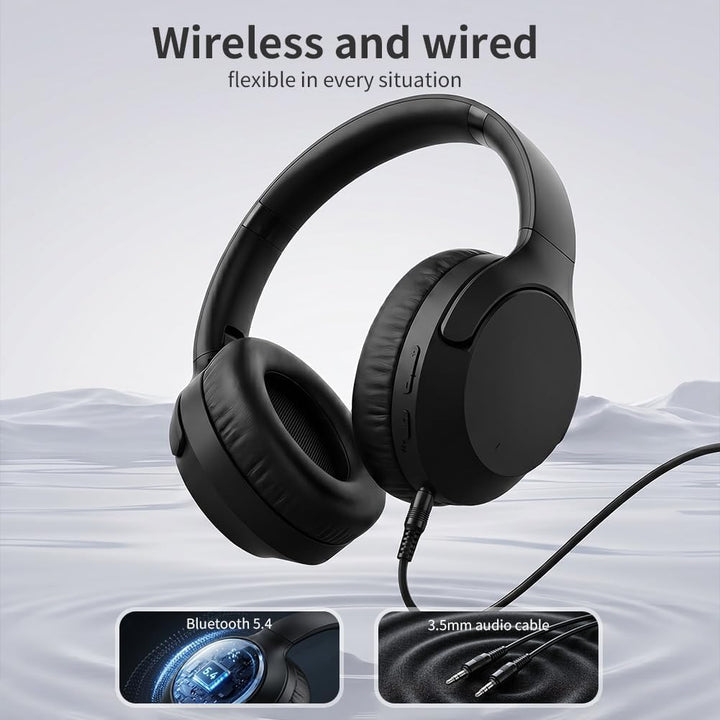 Kopfhörer Kabellos Bluetooth Over Ear, Active Noise Cancelling Kopfhörer, Bluetooth 5.4, Hi-Res Soun