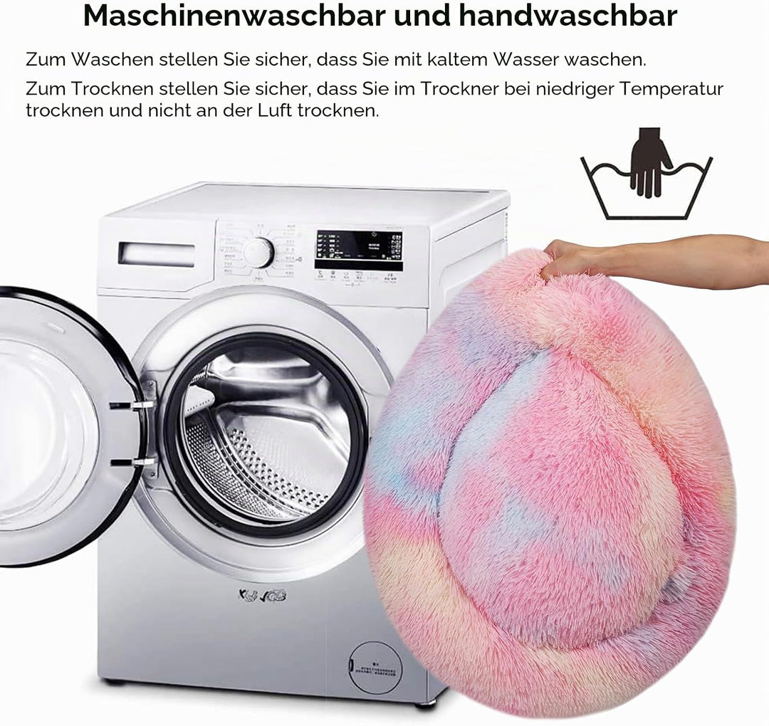 Nisrada Katzenbetten für Indoor-Katzen, 50cm, Hundebett für kleine Melium-grosse Hunde, waschbares,