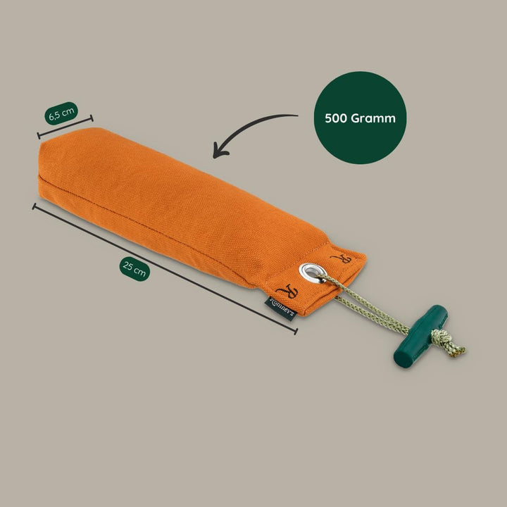 Romneys Hundetraining Dummy 500g - Robust & Schwimmfähig, Apportierprüfungen Zugelassen - Ideal für