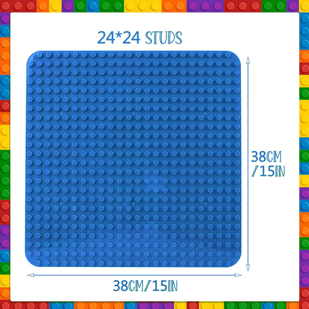 grosse Platte Kompatibel mit Lego Duplo, 38 x 38cm grundplatte, Konstruktionsspielzeug für Mädchen u