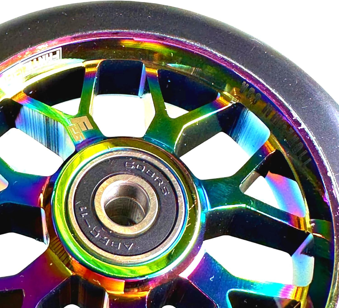 Fantic26 Spy7 Stunt Scooter Rolle I Trick I Tret I Kinder I Roller I Wheel I 110mm I ABEC 11 I Schne