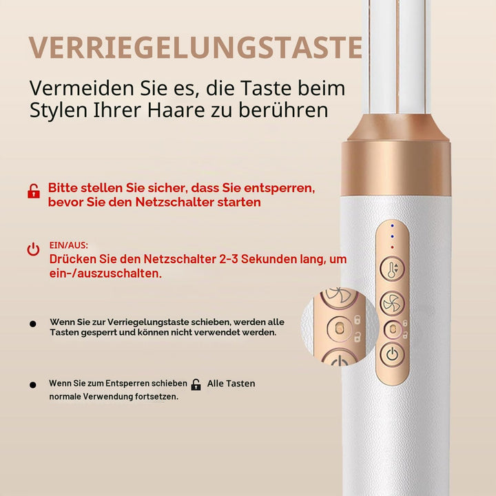 TANSHINE 7 in 1 Hairstyler,110000 RPM High-Speed Ionic Haartrockner für Schnelles Trocknen,Auto Wrap