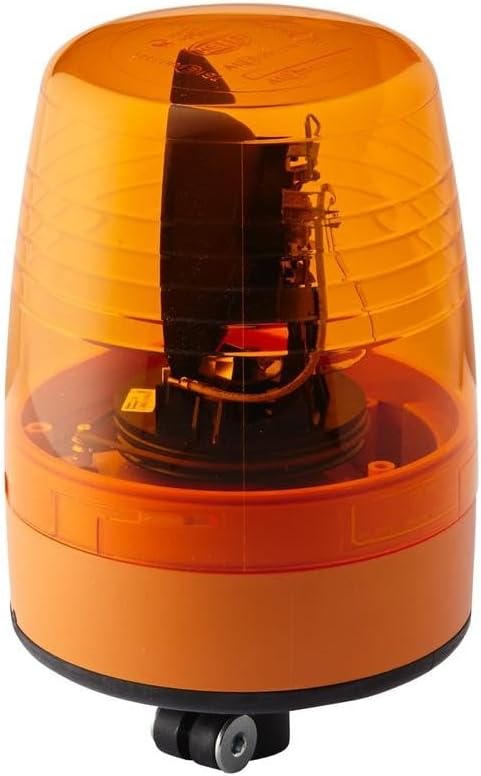 HELLA - Halogen-Rundumkennleuchte - KL JuniorPlus - 24V - gelb - Rohrstutzen - Menge: 1 - 2RL 008 96