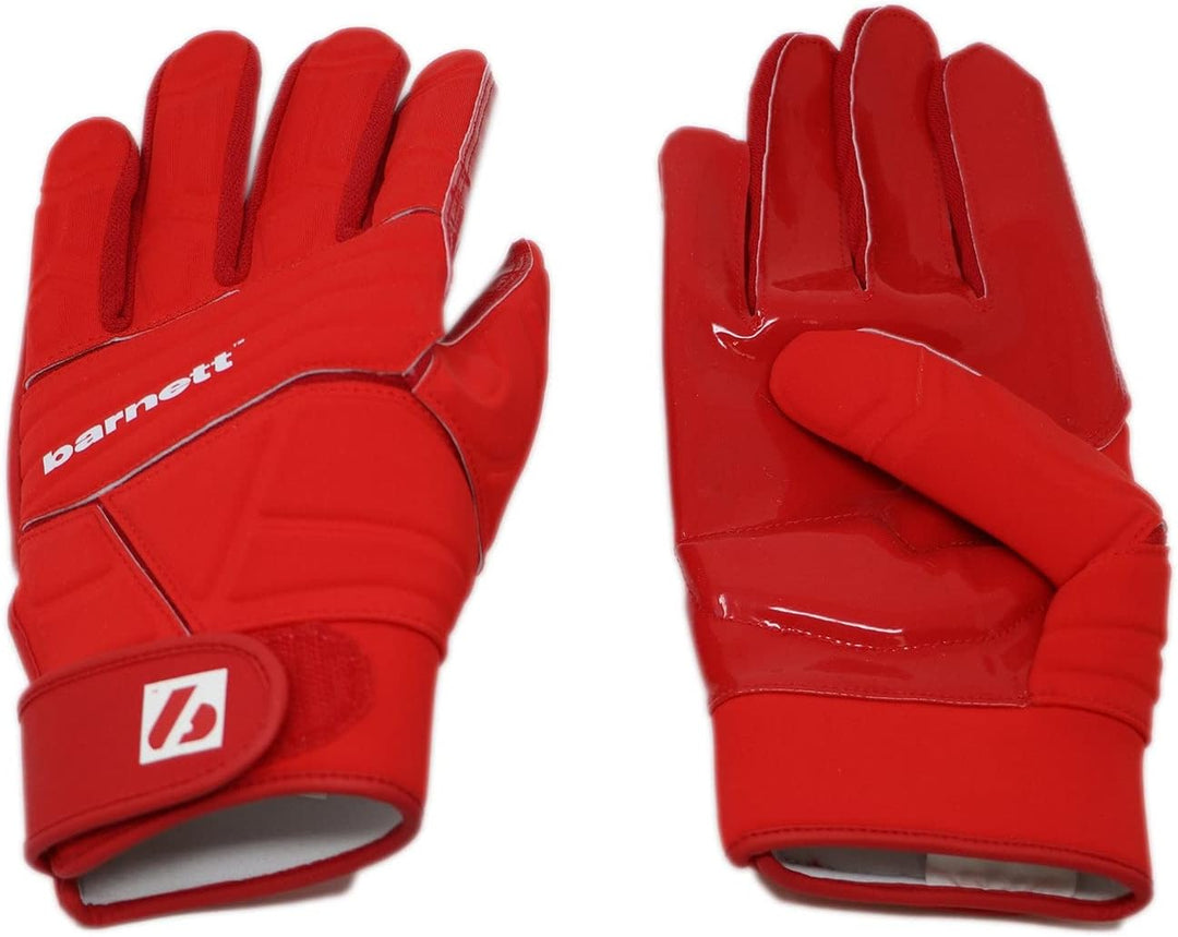 BARNETT FLG-03 Rot American Football Handschuhe Linemen Profi, OL,DL XL, XL