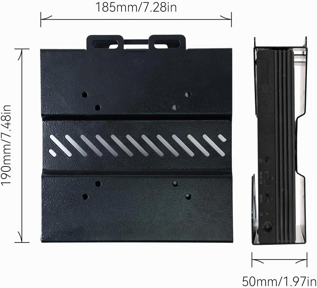 shinar Metall Halterung Kompatibel mit Lenovo Thinkcentre Tiny M90q Gen 2, M80q Gen3, M90q Gen3, M90