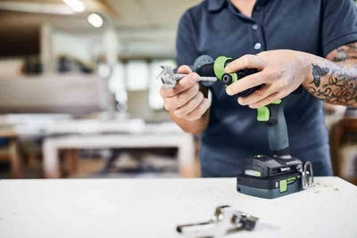 Festool Akku-Bohrschrauber TDC 18/4 I-Basic QUADRIVE (mit Werkzeugfutter, Magnet-Bithalter, FastFix