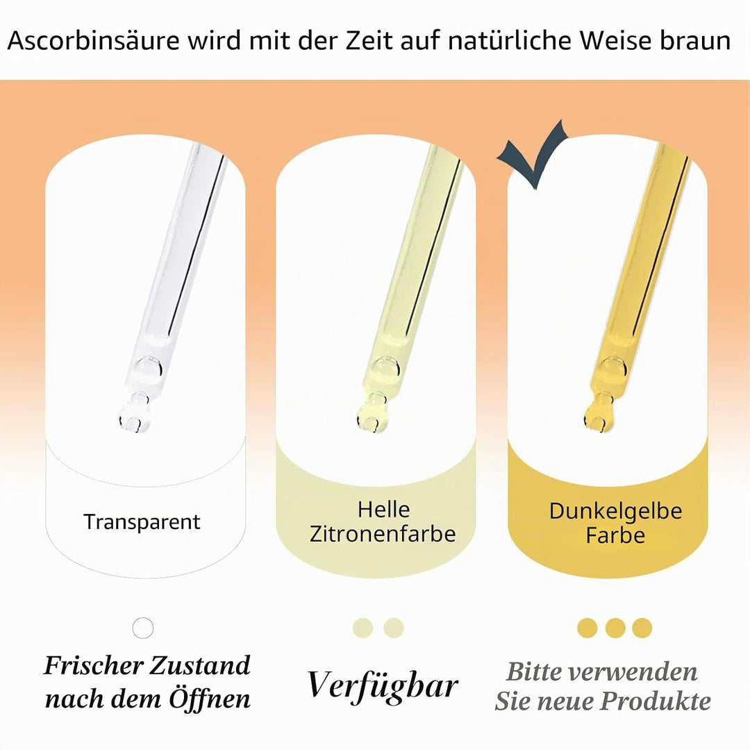 Vitamin C Serum 30ml Ascorbinsäure 15% + Vitamin B5 - Koreanische Hautpflege gegen Altersflecken