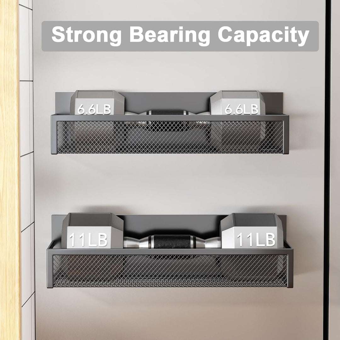 Magnetisches Gewürzregal für Kühlschrank, 2 Pack Magnetregal, Kühlschrank Magnet Organizer mit beweg