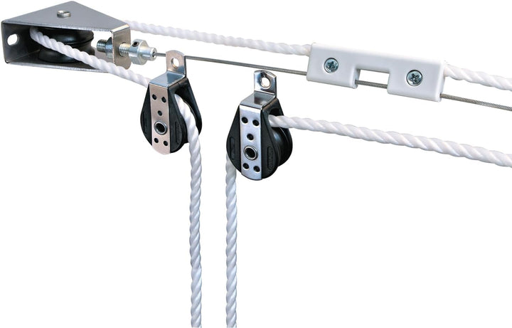Windhager Montageset Seilzugsystem, Montage-Komplett-Set zum Spannen und Verschieben von Markisen un