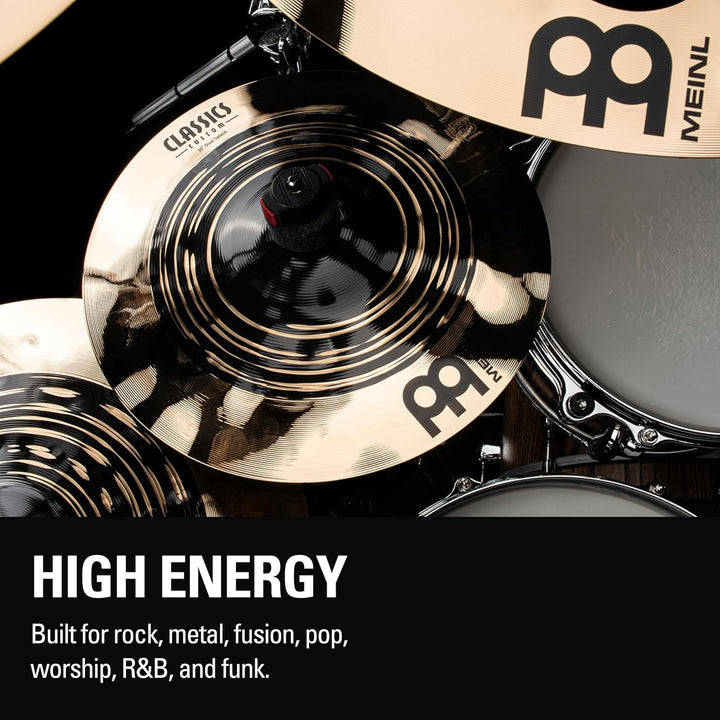Meinl Classics Custom Dual 10 Zoll Splash (Video) Schlagzeug Becken (25,40cm) B12 Bronze, Dunkles un