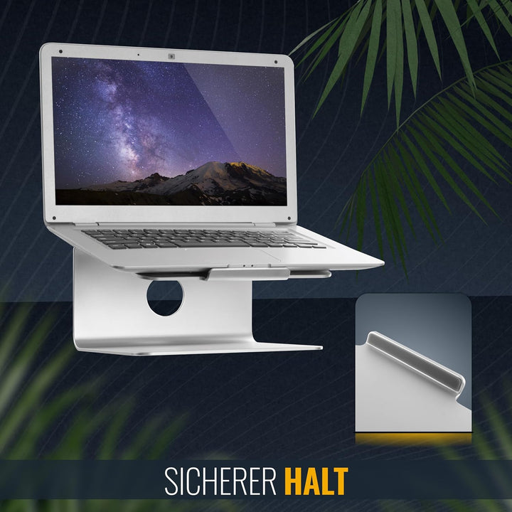 RICOO Laptop Ständer Notebook Stand Halterung Tisch Laptopständer Aliminium 11-17 Zoll Drehbar 360 G