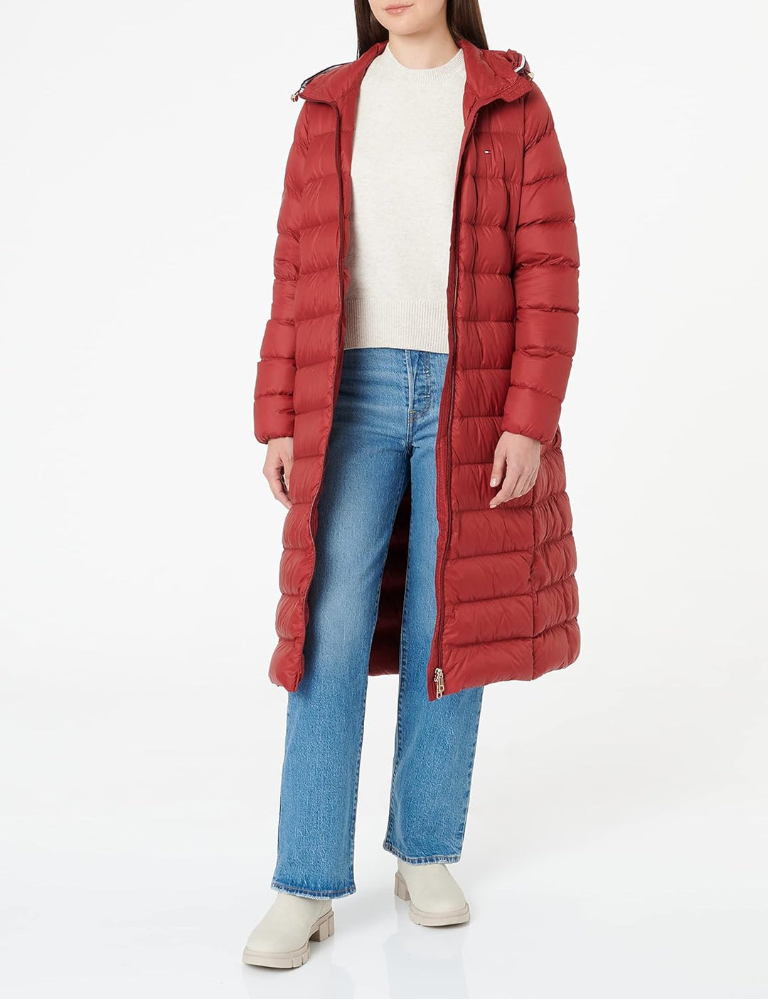 Tommy Hilfiger Damen Daunenmäntel S Rot (Rouge), S Rot (Rouge)