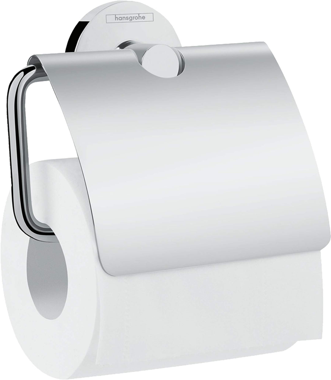 hansgrohe Logis Universal Toilettenpapierhalter (Badzubehör mit Abdeckung) Chrom Papierrollenhalter