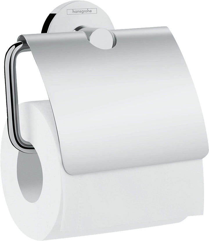 hansgrohe Logis Universal Toilettenpapierhalter (Badzubehör mit Abdeckung) Chrom Papierrollenhalter