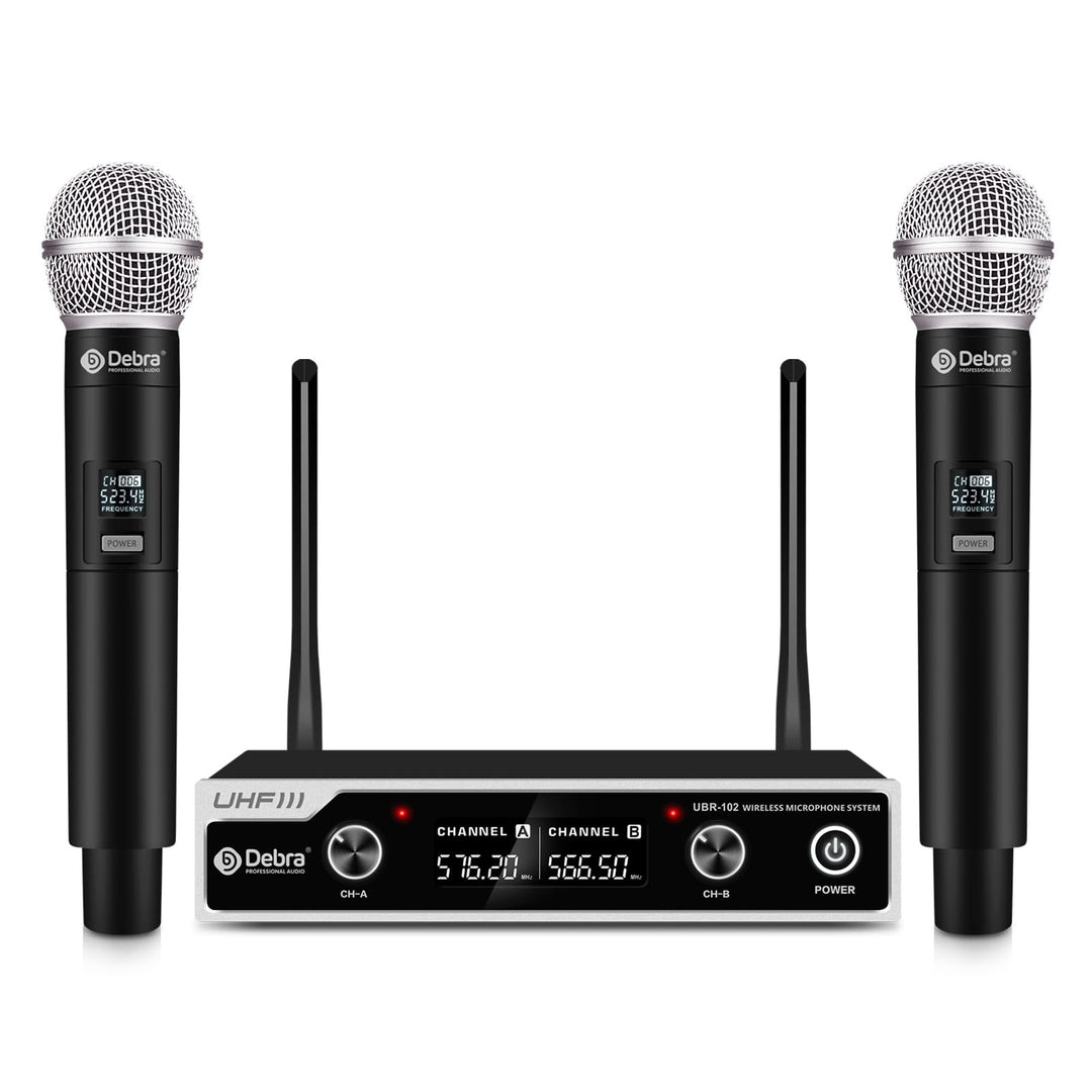 Wireless Microphone Set,Debra UHF Handheld Mikrofon Kabellos,80M ständige Übertragung,für Kirche, Ta