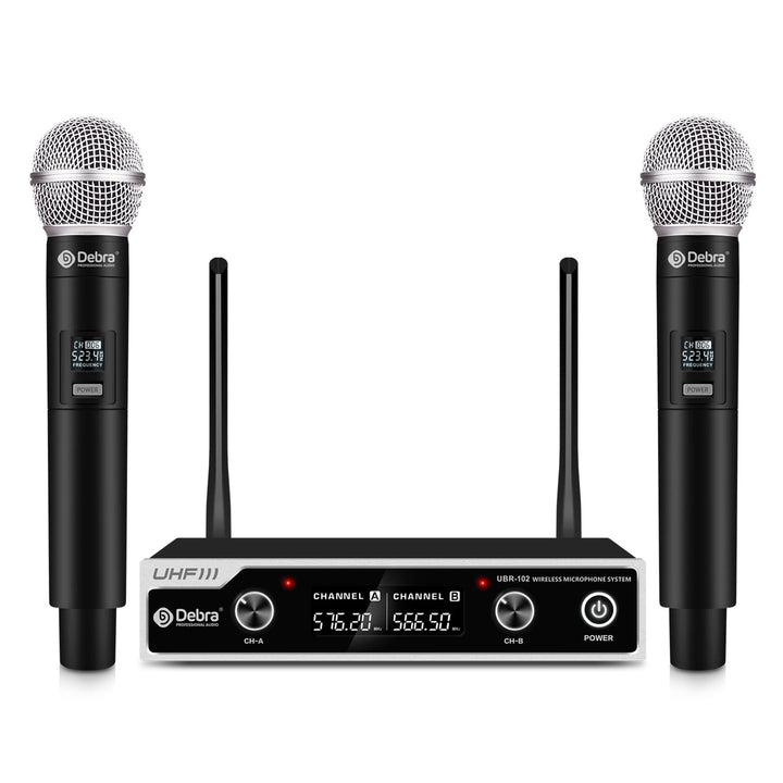 Wireless Microphone Set,Debra UHF Handheld Mikrofon Kabellos,80M ständige Übertragung,für Kirche, Ta