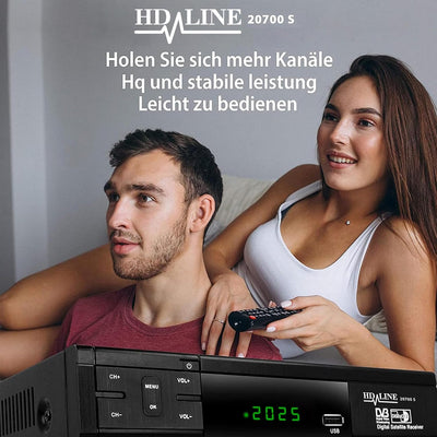 Echosat HDMI SCART HD Receiver Satellit DVB S2 HD Receiver für SAT Digitaler Satelliten SAT Receiver