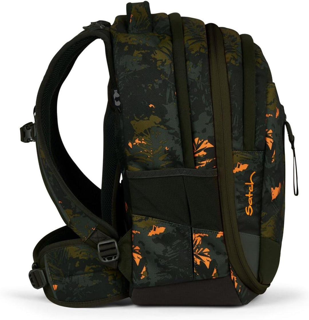 Satch Match Schulrucksack Set 3tlg. inkl. Schlamperbox und Sportbeutel Jurassic Jungle, Jurassic Jun