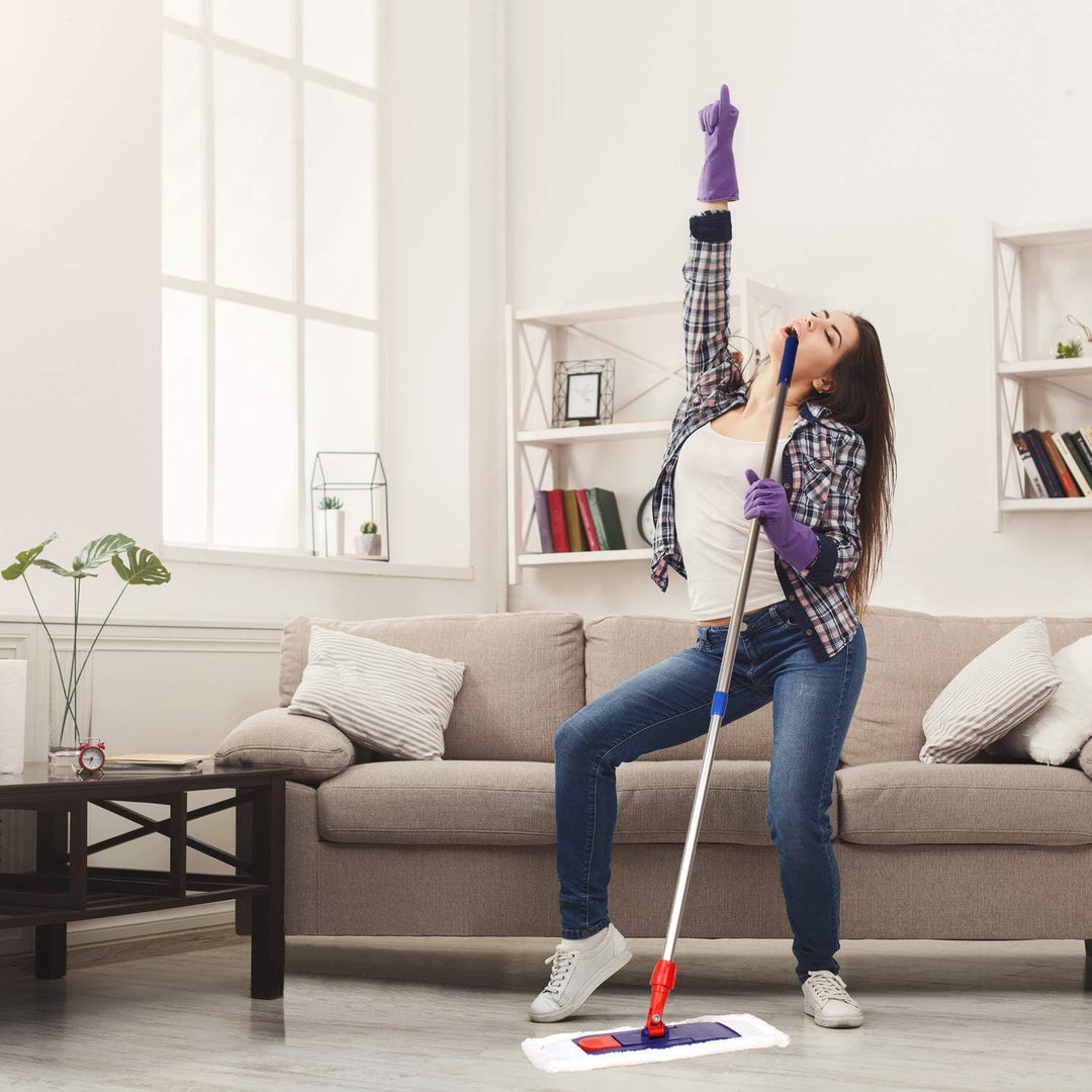 Sonty 5 Stück Mopp, Wischmop Professional, Microfaser 50cm weiss (5)
