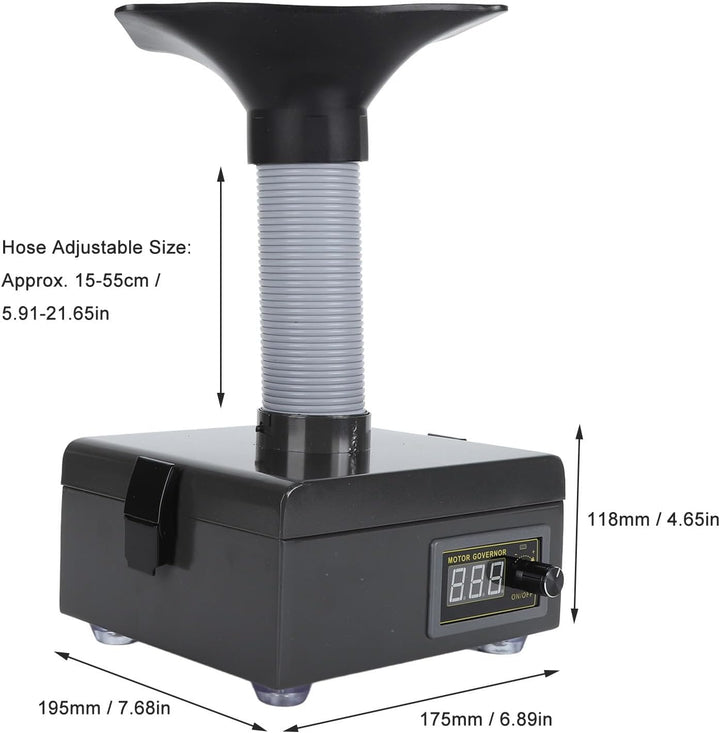 Lötrauchabsauger, 3-Stufiges Filtersystem mit Leistungsstarker 150-W-Absaugung und 7000 U/Min-Filtra