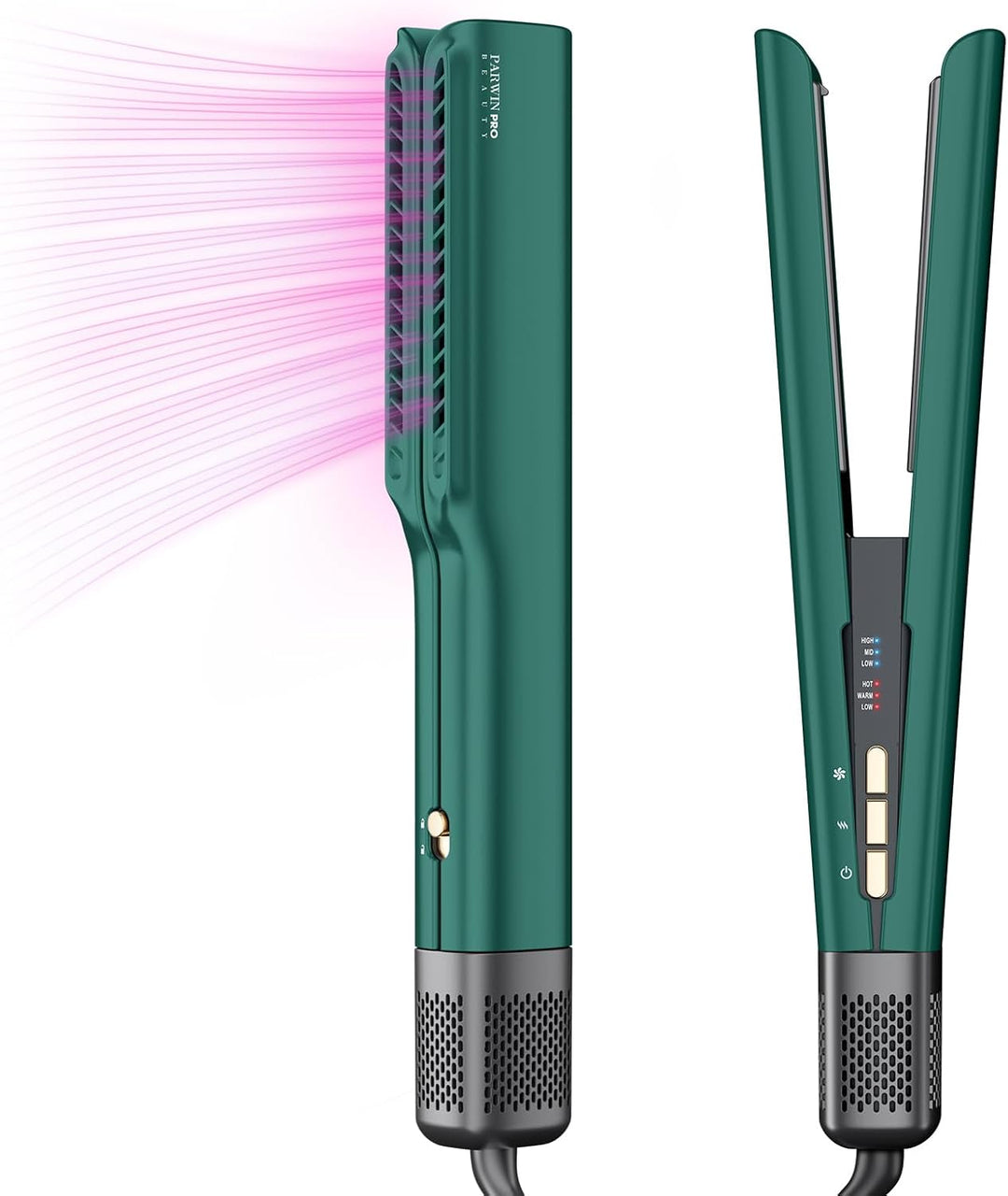 Air Haarglätter, PARWIN PRO BEAUTY Ionen Air Glätteisen, Nass bis Trocken, Ohne Heizplatten, Ohne Hi