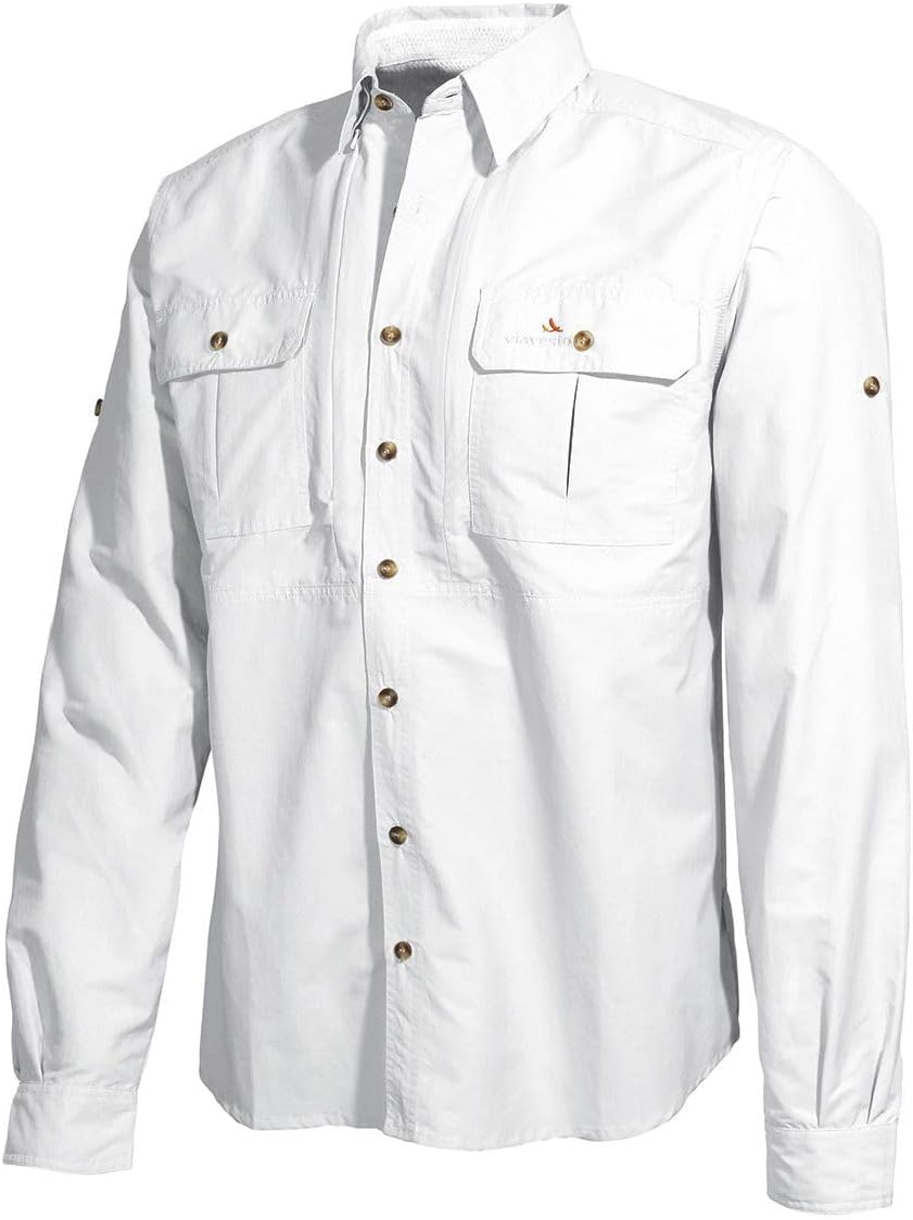 ViaVesto Herrenhemd Senhor Eanes, 50/50 Herren, weiss