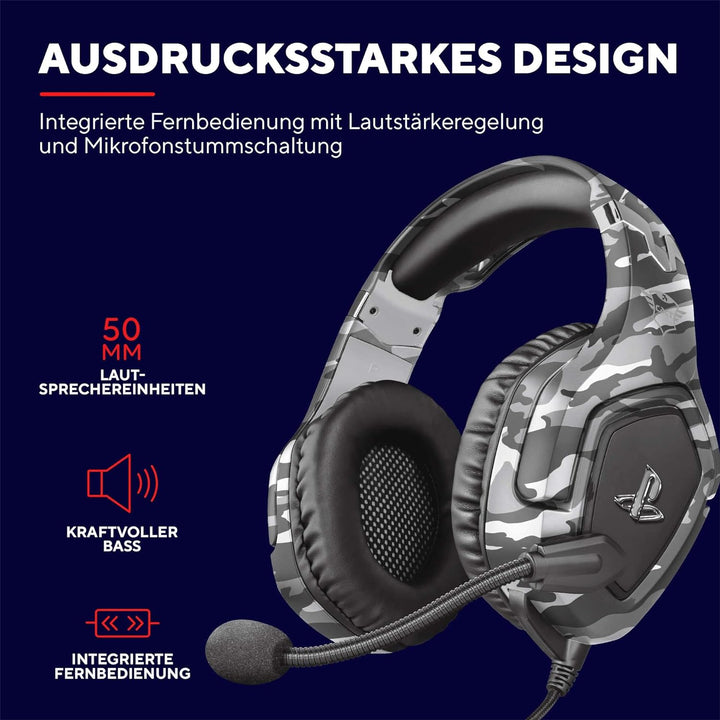 Trust Gaming Headset GXT 488 Forze-G - Offiziell Lizenziert für Playstation - PS4 und PS5 Headset mi