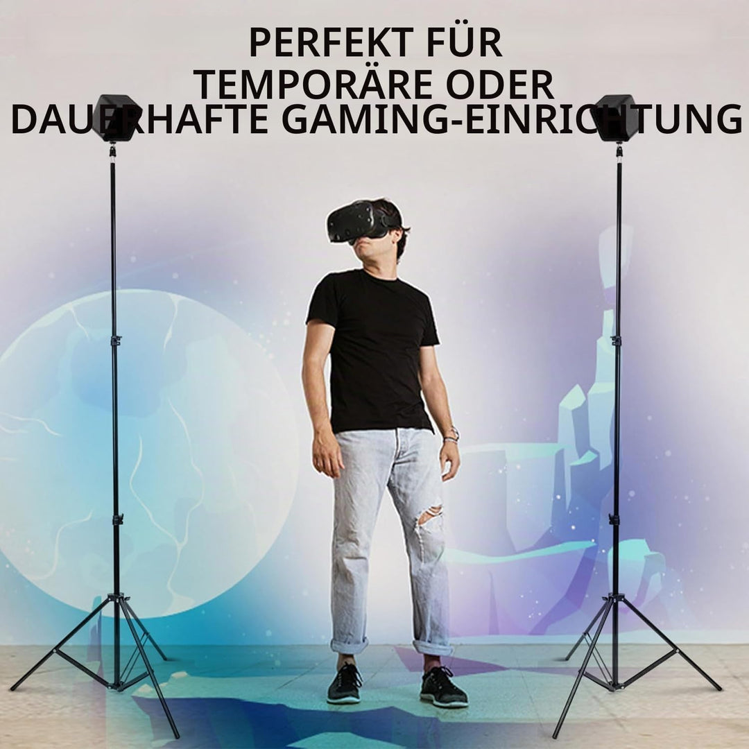 Skywin VR Stativ Ständer (2er-Set) – Kompatibel mit gängigen VR-Basisstationen &amp; Tracking-Sensoren –
