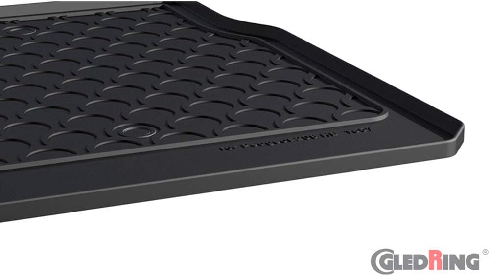 Gledring Rubbasol (Gummi) Kofferraumwanne kompatibel mit Peugeot 208 HB 5-türer 2012-2019 Kofferraum