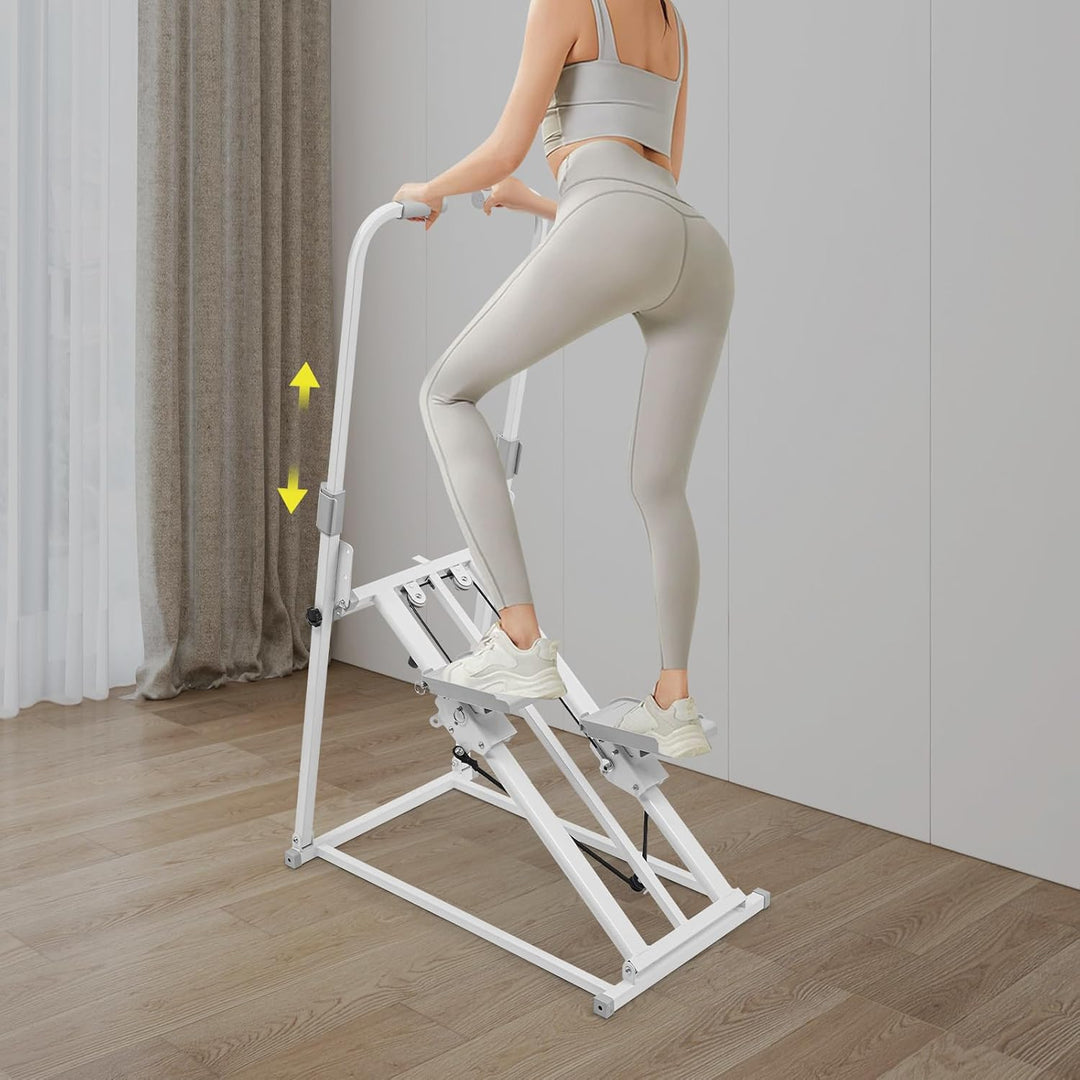 Treppensteiger Fitnessgerät Klappbar Vertikaler Climber Stepper Treppenstepper mit 3 Stufen Einstell