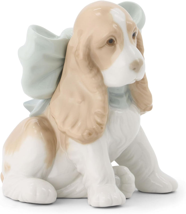 NAO Puppy Present Porzellanfigur