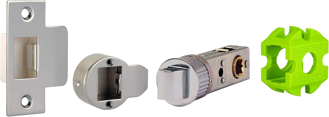 Jigtech JTB72000 Cresta Türriegel, poliertes Chrom Poliertes Chrom Passage, Poliertes Chrom Passage
