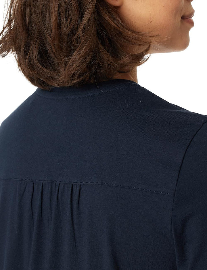 Schiesser Damen Schlafanzug lang mit Bündchen Baumwolle - Nightwear 48 Nachtblau_180063, 48 Nachtbla
