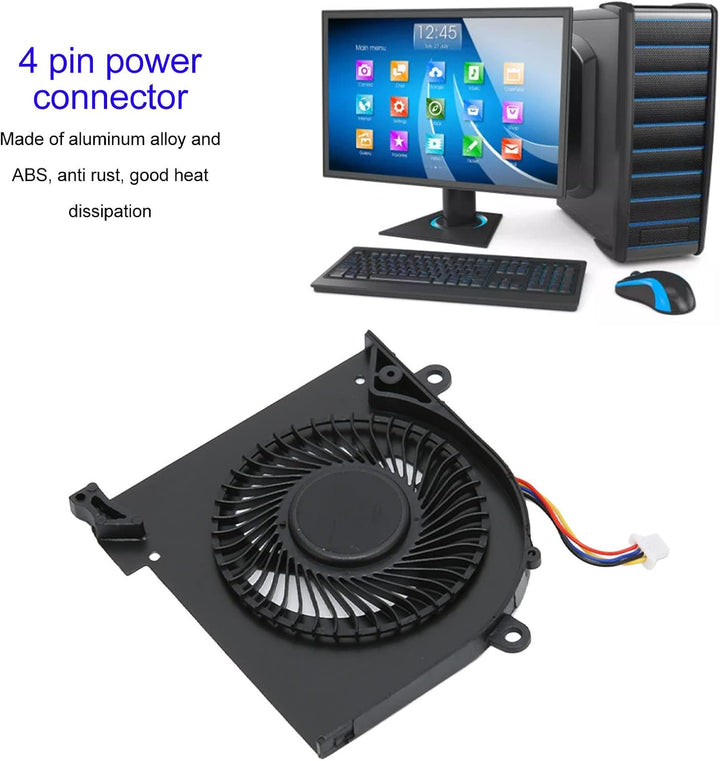 ASHATA CPU GPU Lüfter für MSI Gs65 MS 16Q2 für 16q2 CPU CW für 16q2 GPU CW, Laptop GPU Lüfter Ersatz