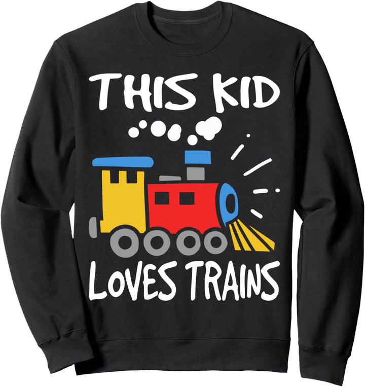 Kids Dampflokomotive I Kinder Zug I Eisenbahn Dampflok Sweatshirt
