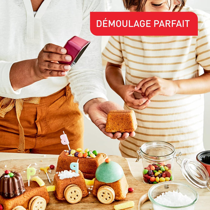 Tefal Creabake J3088304 Brotbackform mit Antihaftbeschichtung, einfaches Herausnehmen, stapelbar, ei