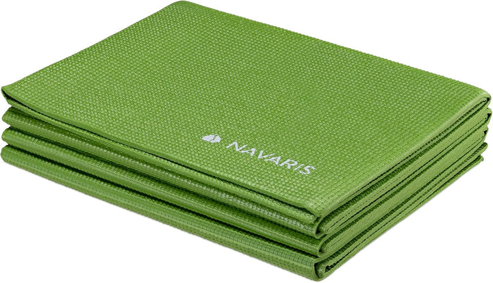 Navaris Klappbare Yoga Matte Fitnessmatte - 4mm Sportmatte Fitness Pilates Sport Gymnastikmatte ruts