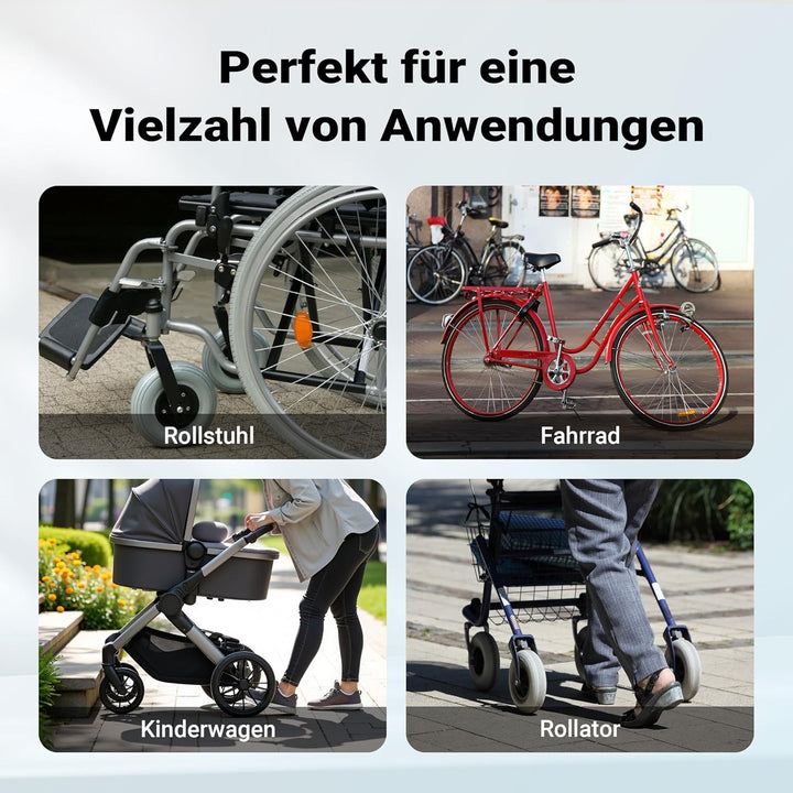 Rollstuhl Rampe Rollstuhrampe Aluminium klappbar 62 cm bis 270 kg mobil faltbar