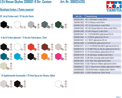 Tamiya 300024335 - Fahrzeuge - 1:24 Nissan Skyline 2000 GT-R Street-Custom