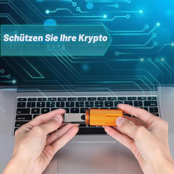Aenllosi Tasche für Ledger Nano X/Nano S/Nano S Plus Hardware-Wallet,Orange.(Nur Tasche), Orange