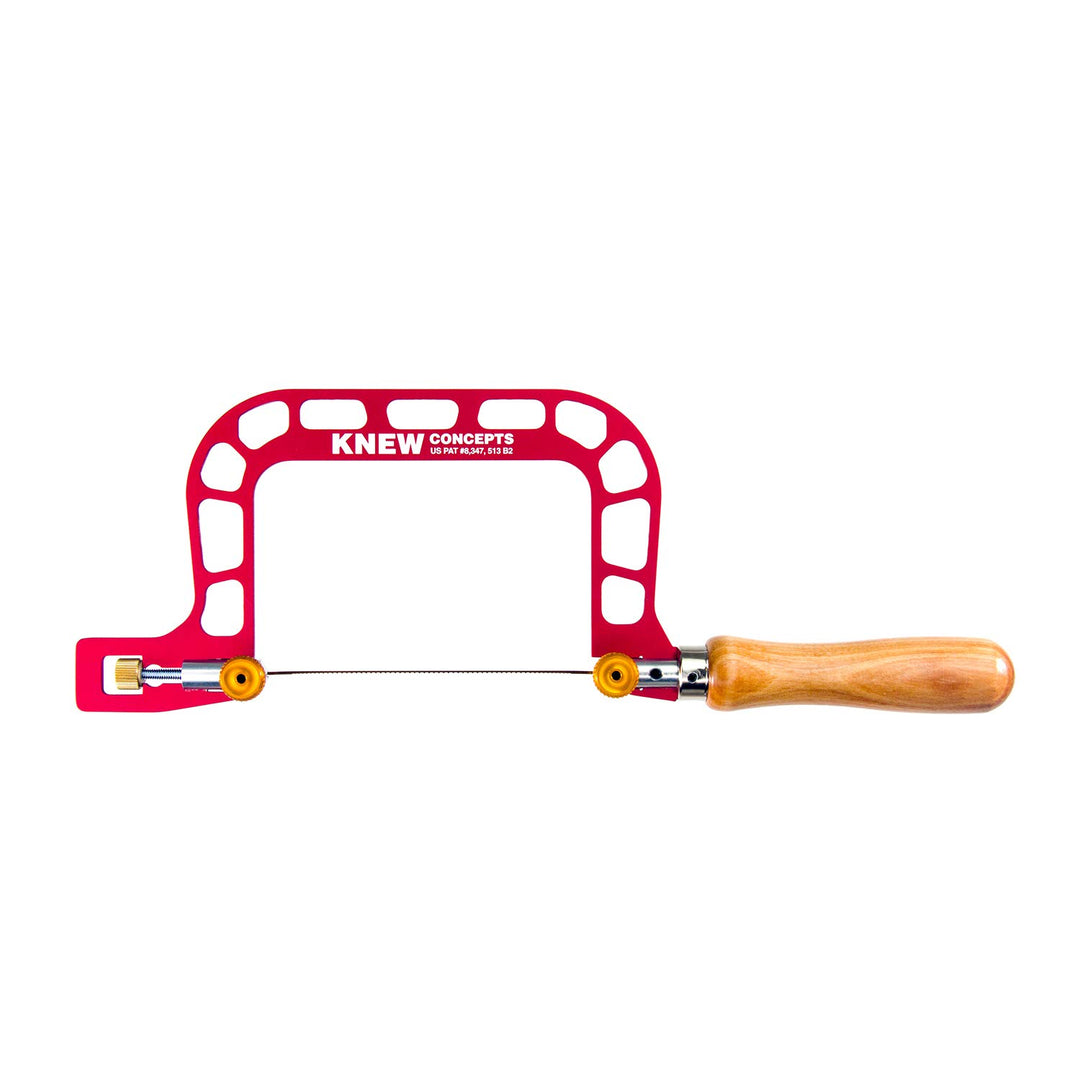 Laubsägebogen mit Blattspannung (75 mm, Bügel rot (ohne Blattschrägstellung)) 75 mm Bügel Rot (Ohne