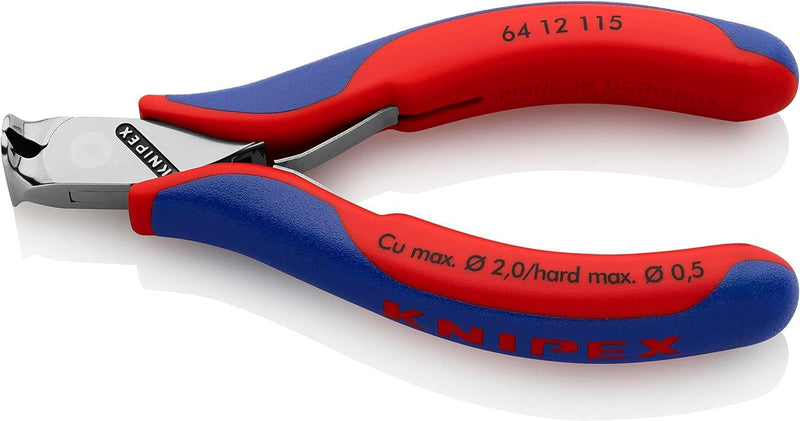 Knipex Elektronik-Vornschneider mit Mehrkomponenten-Hüllen 115 mm 64 12 115 ohne Facette Mit Mehrkom