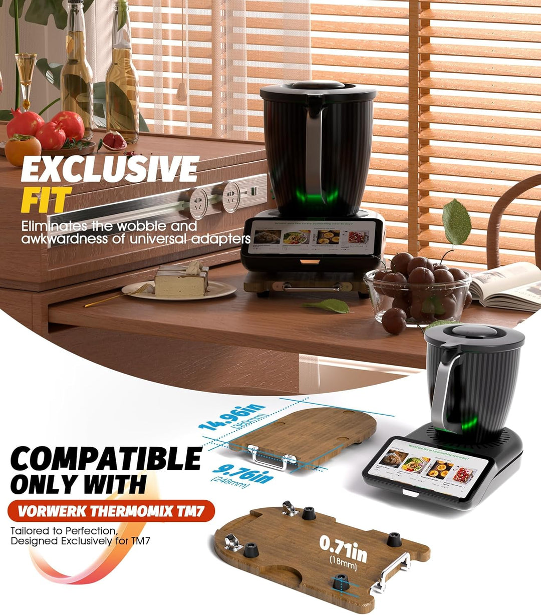 NEWZEROL Gleitbrett Kompatibel mit Thermomix TM7, Praktisches Thermomix TM7 Gleitbrett Zubehör mit R